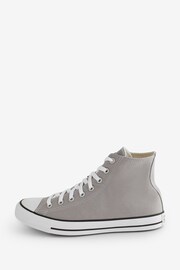 Converse Grey Chuck Taylor Classic High Top Trainers - Image 2 of 9