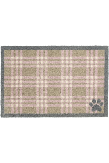Howler & Scratch Pink Washable Country Check Doormat