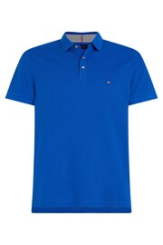 Tommy Hilfiger Slim Fit Blue Polo Shirt - Image 4 of 6
