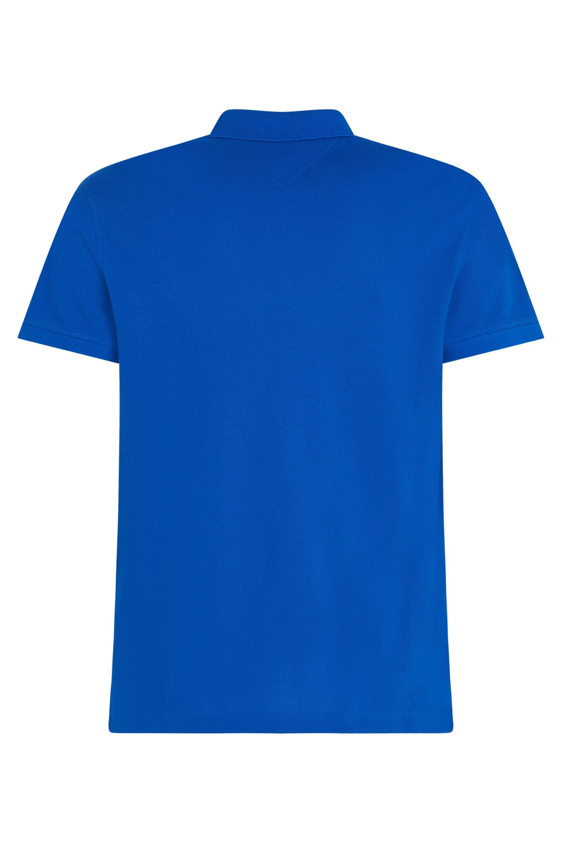 Tommy Hilfiger Slim Fit Blue Polo Shirt - Image 5 of 6