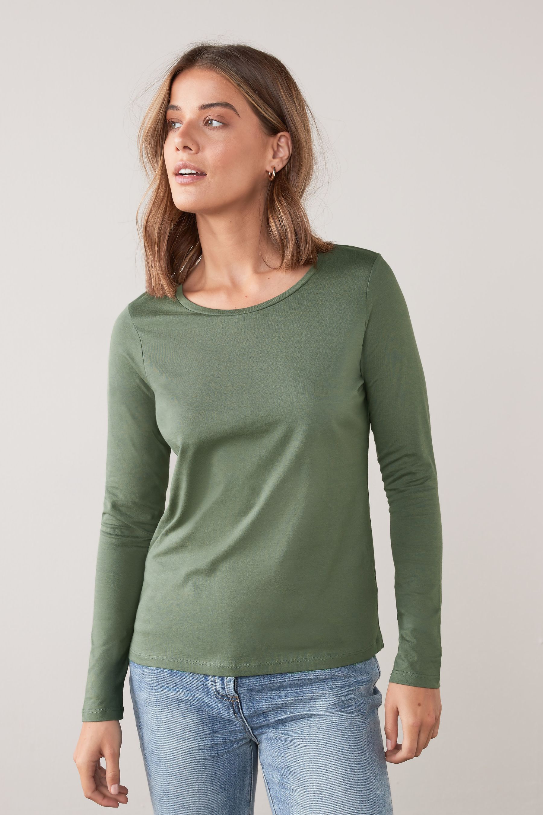 Cheap white long sleeve shirts top