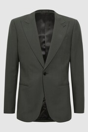Reiss Forest Green Bold Slim Fit Wool Single Breasted Blazer - Image 2 of 6