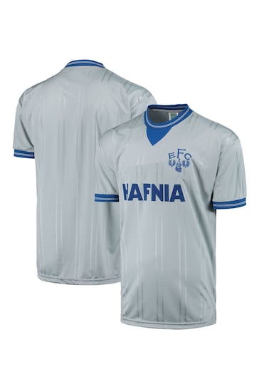 Fanatics Grey Everton 1984 Away Football Shirt