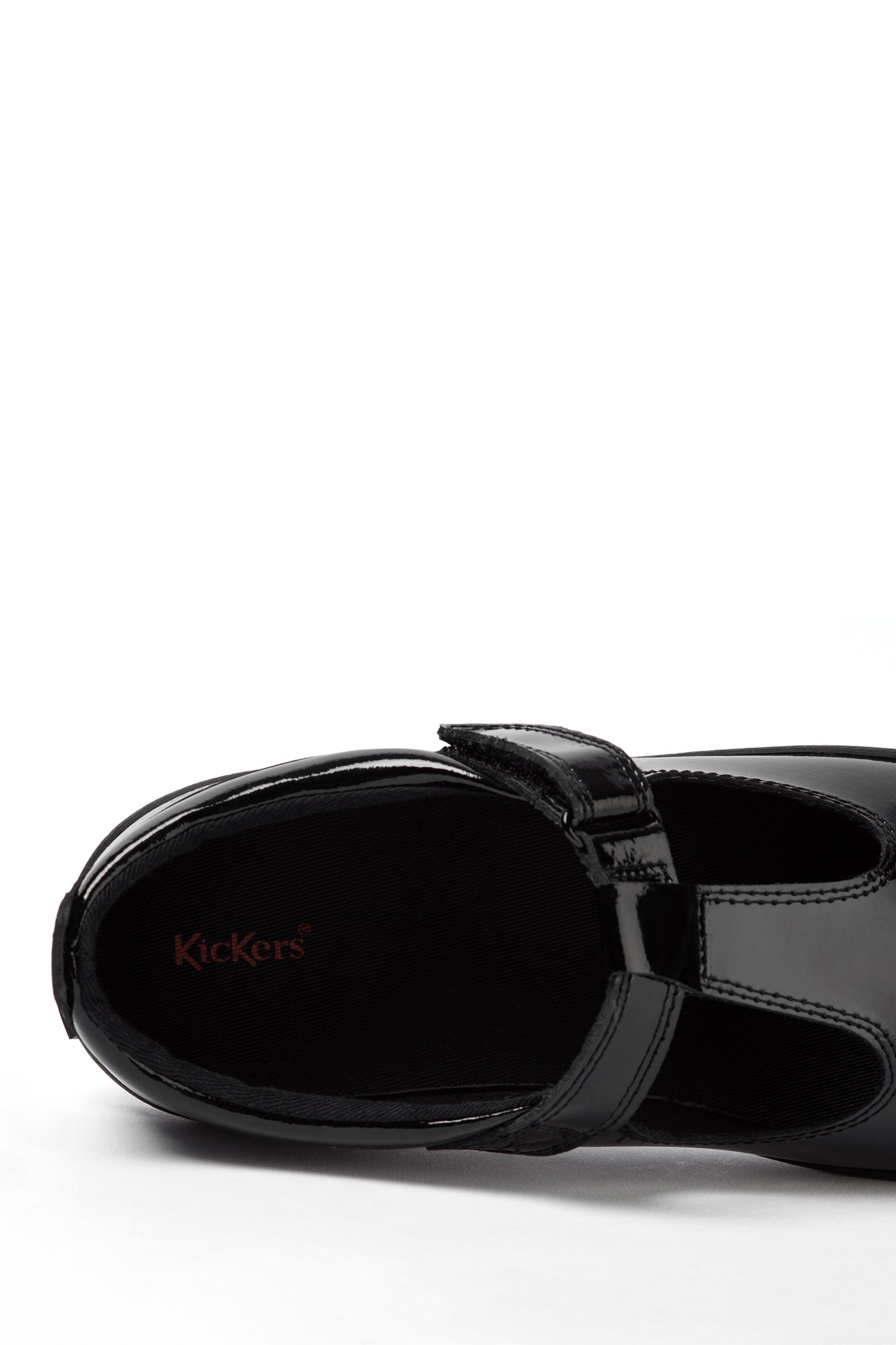 Kickers Junior Kariko T-Bar Hook and Loop Patent Leather Shoes - Image 4 of 5