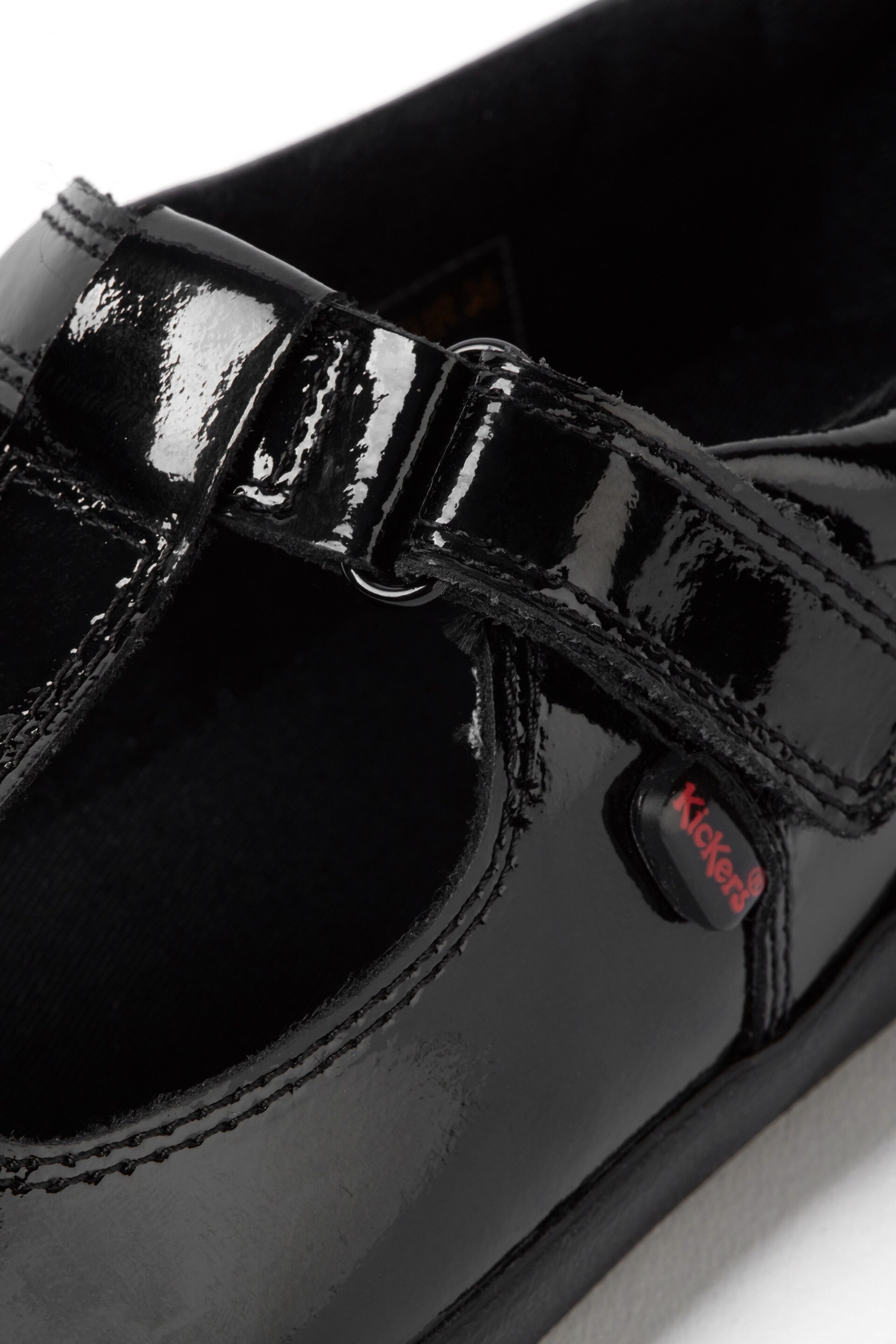 Kickers Junior Kariko T-Bar Hook and Loop Patent Leather Shoes - Image 5 of 5