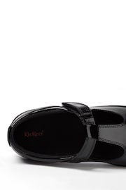 Kickers Black Junior Kariko T-Bar Hook and Loop Patent Leather Shoes - Image 9 of 10