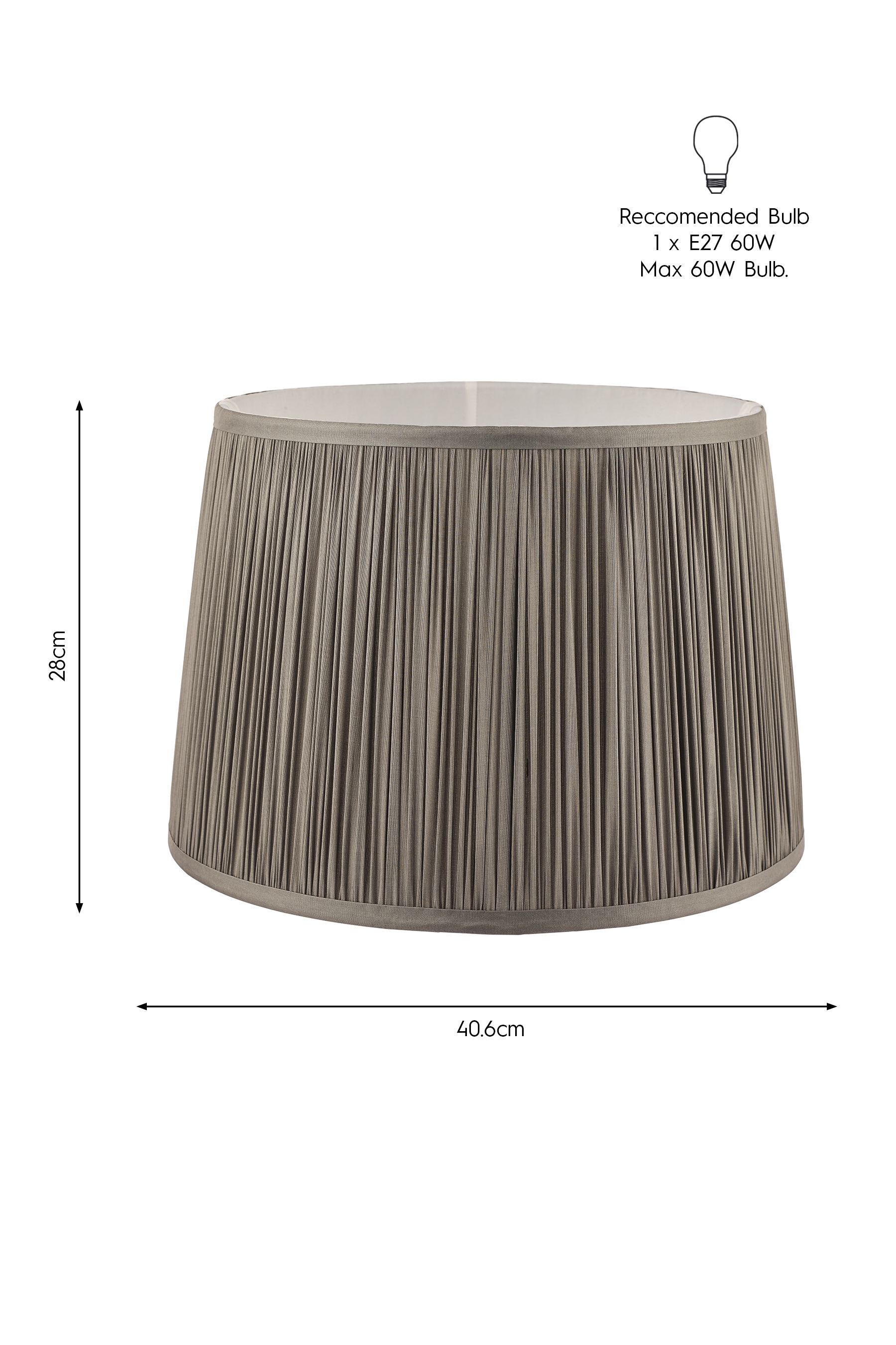 Dove grey shop lampshade