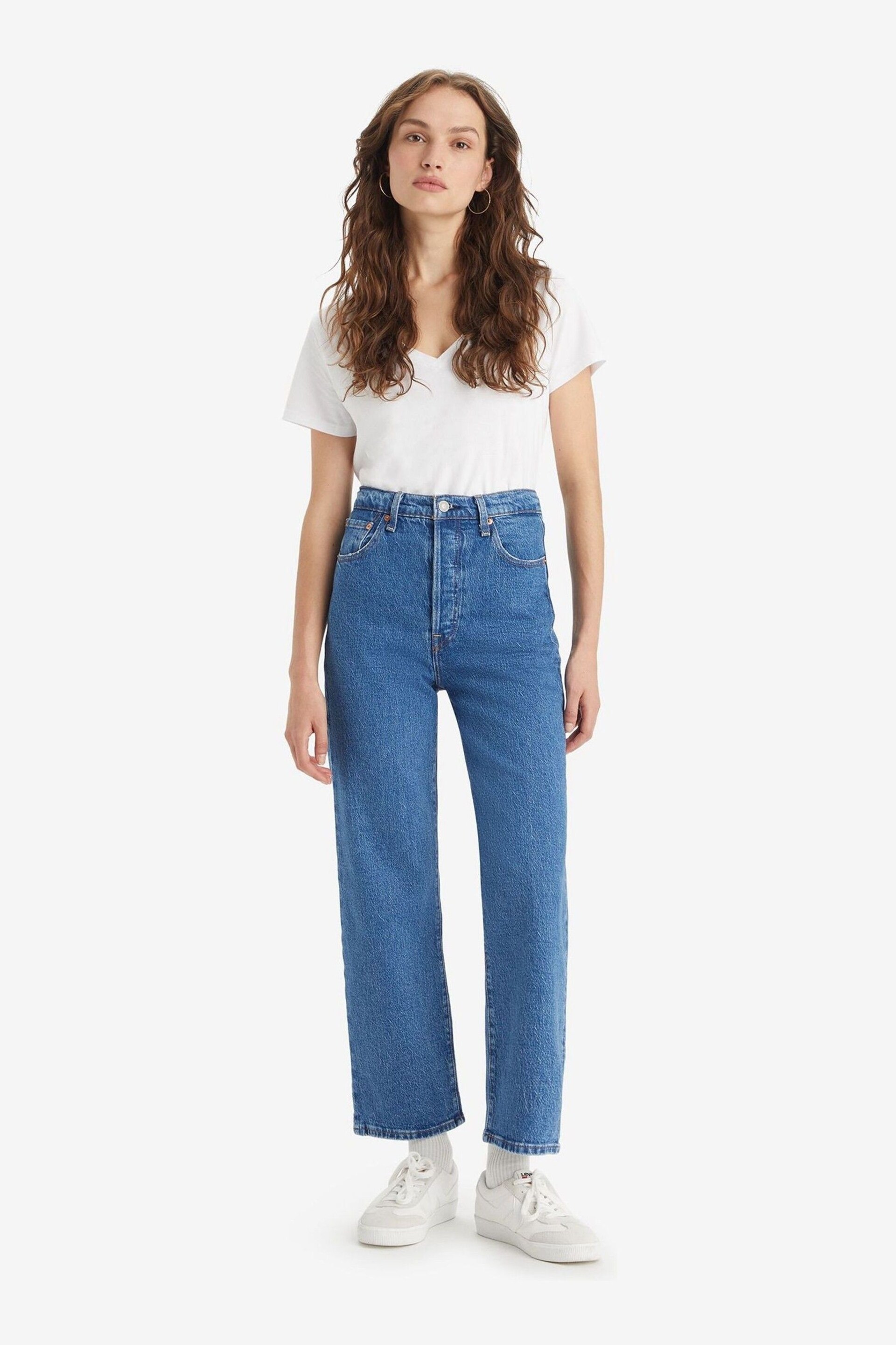 Levi's® Jazz Pop Ribcage Straight Ankle Jeans - Image 5 of 14