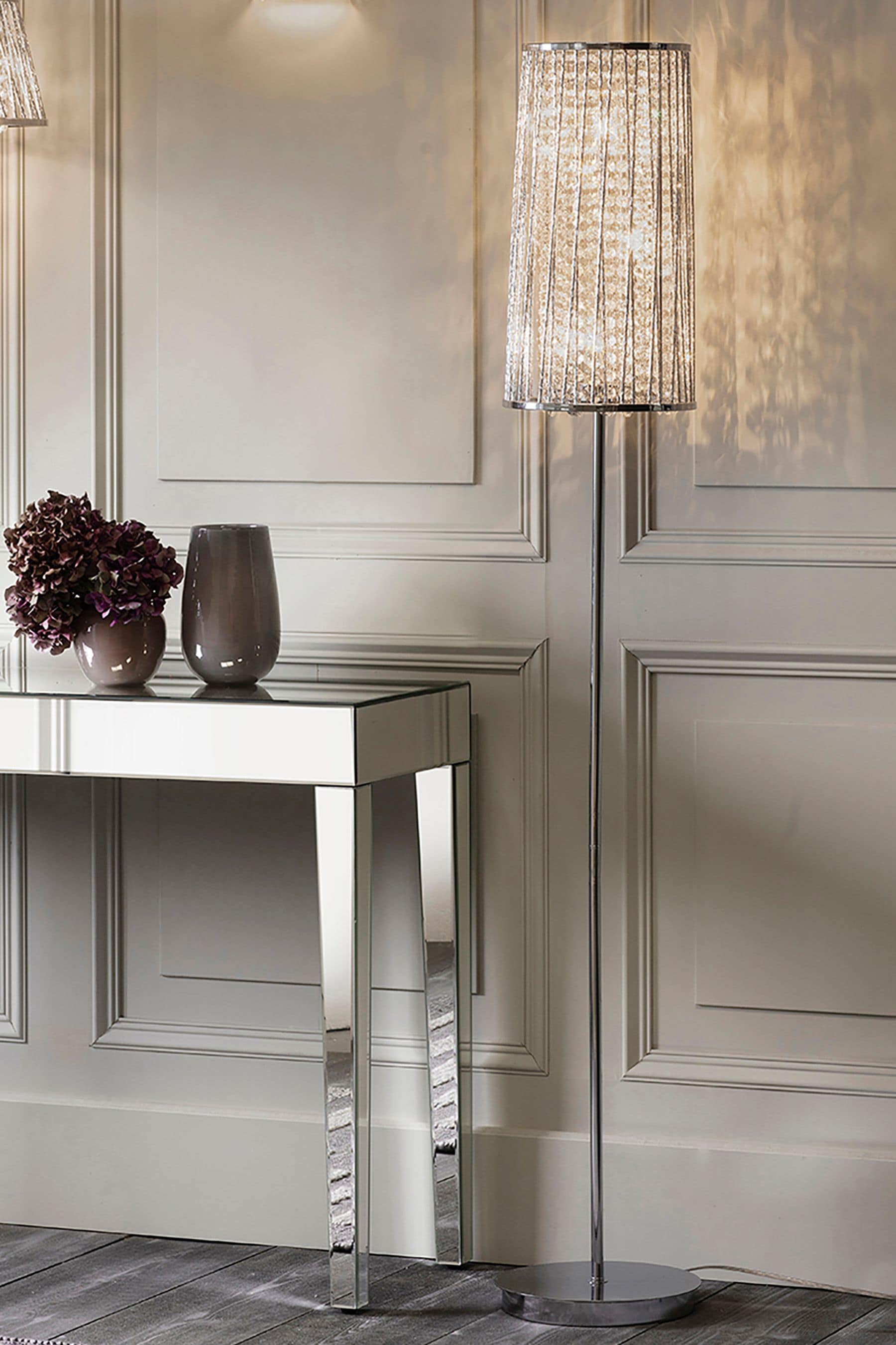 Next silver floor deals lamp