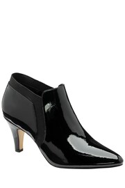 Lotus Black Stiletto-Heel Shoe Boots - Image 1 of 4