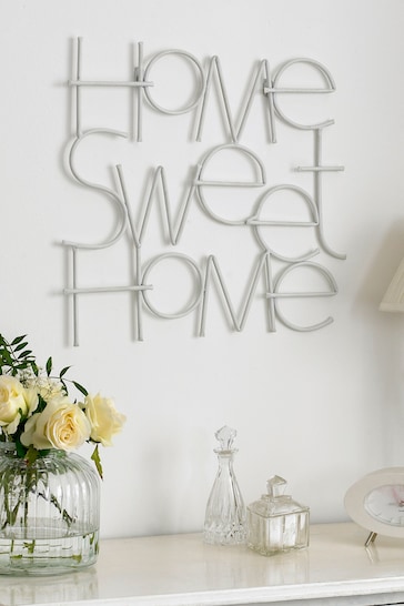 Art For The Home White Sweet Home Wall Art