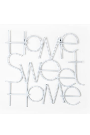 Art For The Home White Sweet Home Wall Art