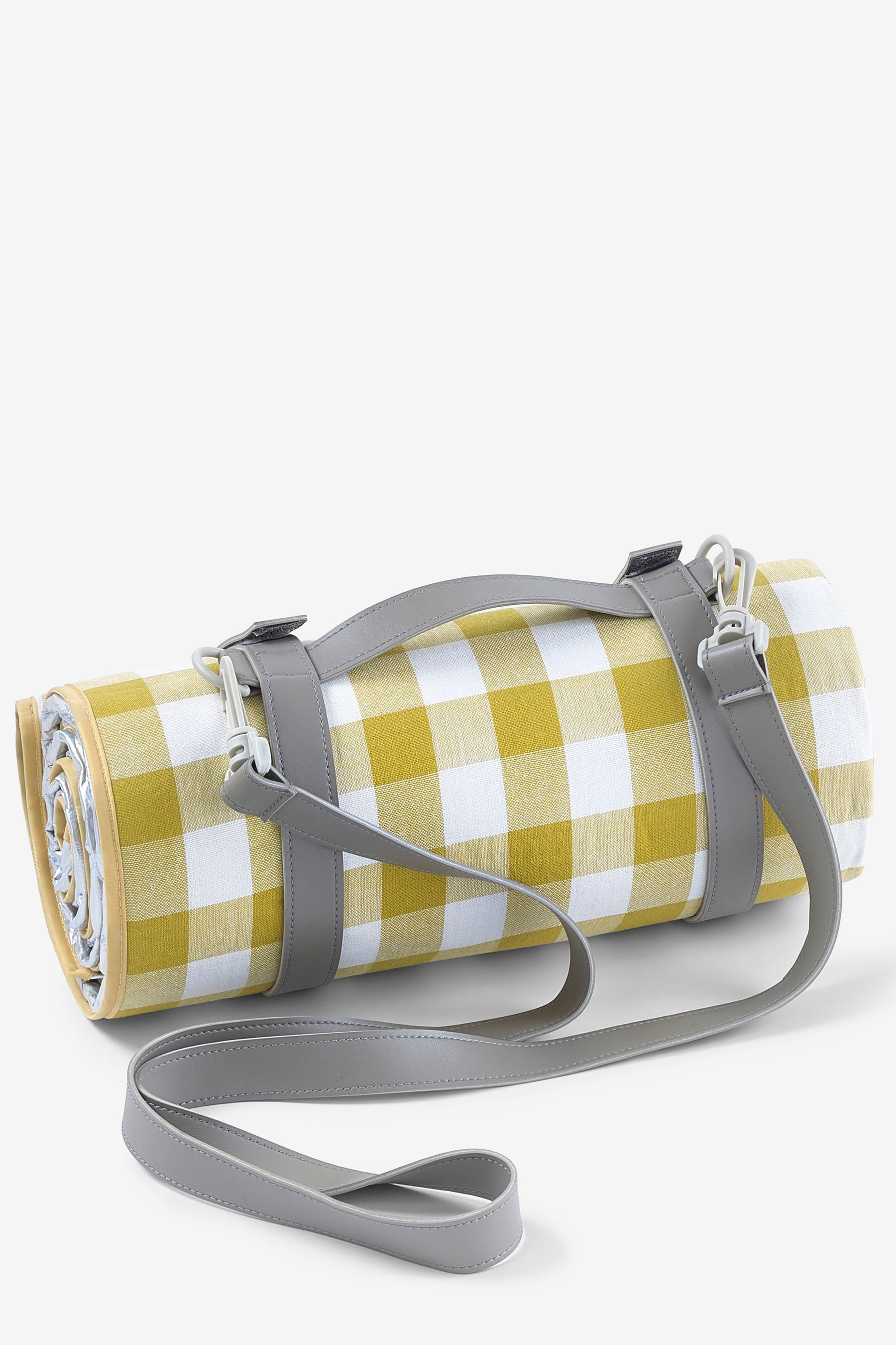 Buy Ochre Cream Gingham Country Blanket from Next Canada