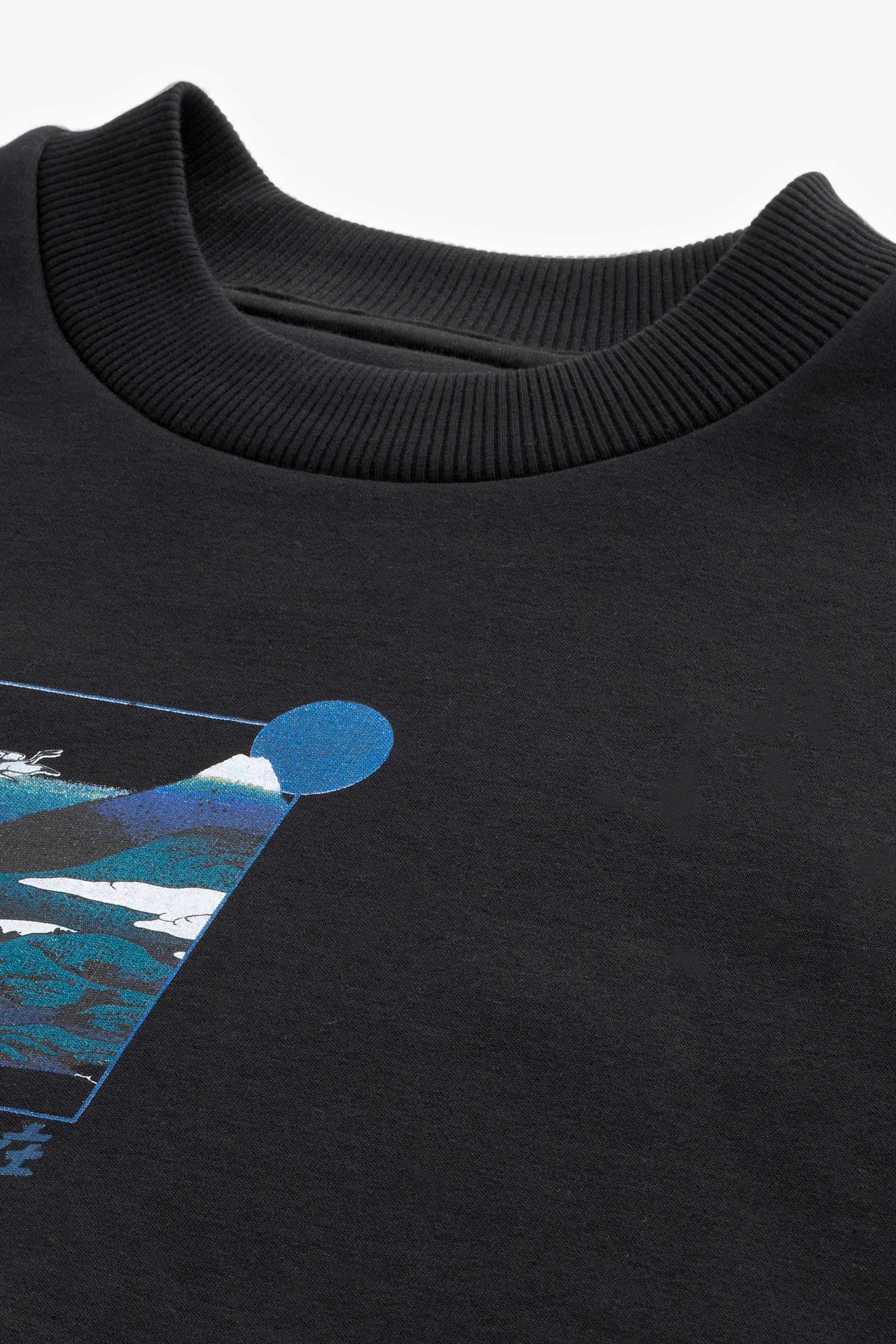 Hokusai blue graphic discount sweatshirt