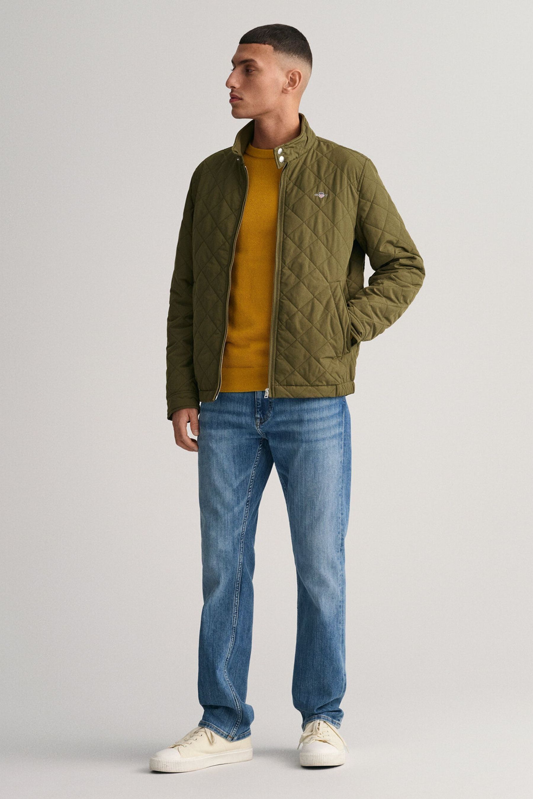 Buy GANT Green Quilted Windcheater Jacket from Next Ukraine