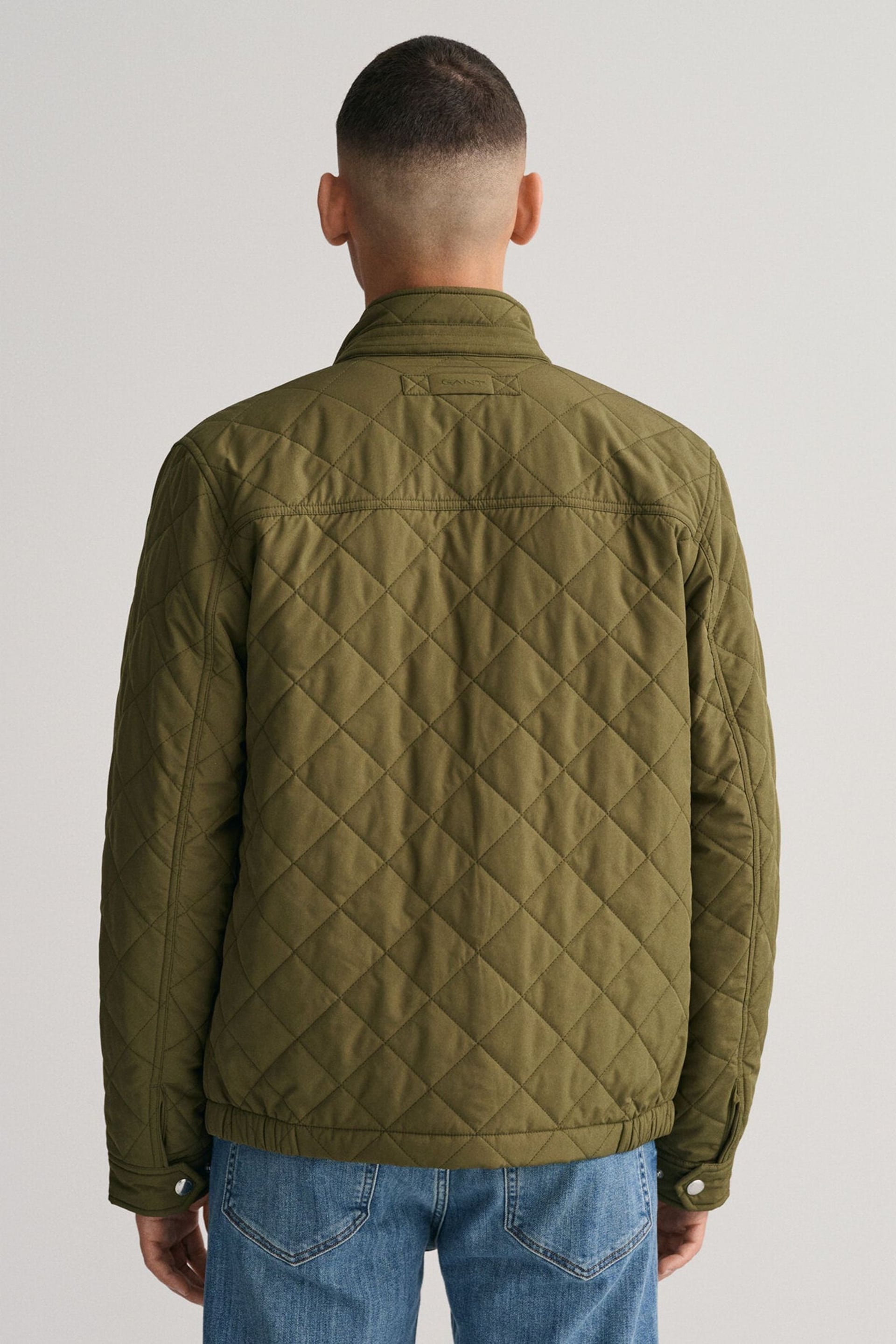 GANT Green Quilted Windcheater Jacket - Image 2 of 6