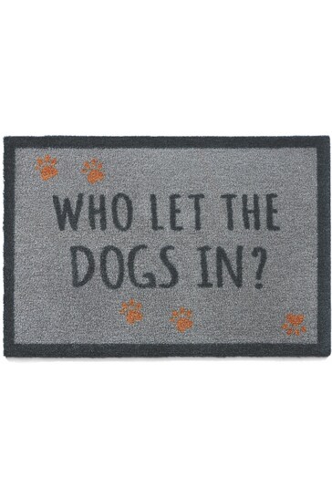 Howler & Scratch Multi Dogs Slogan Washable Non Slip Doormat