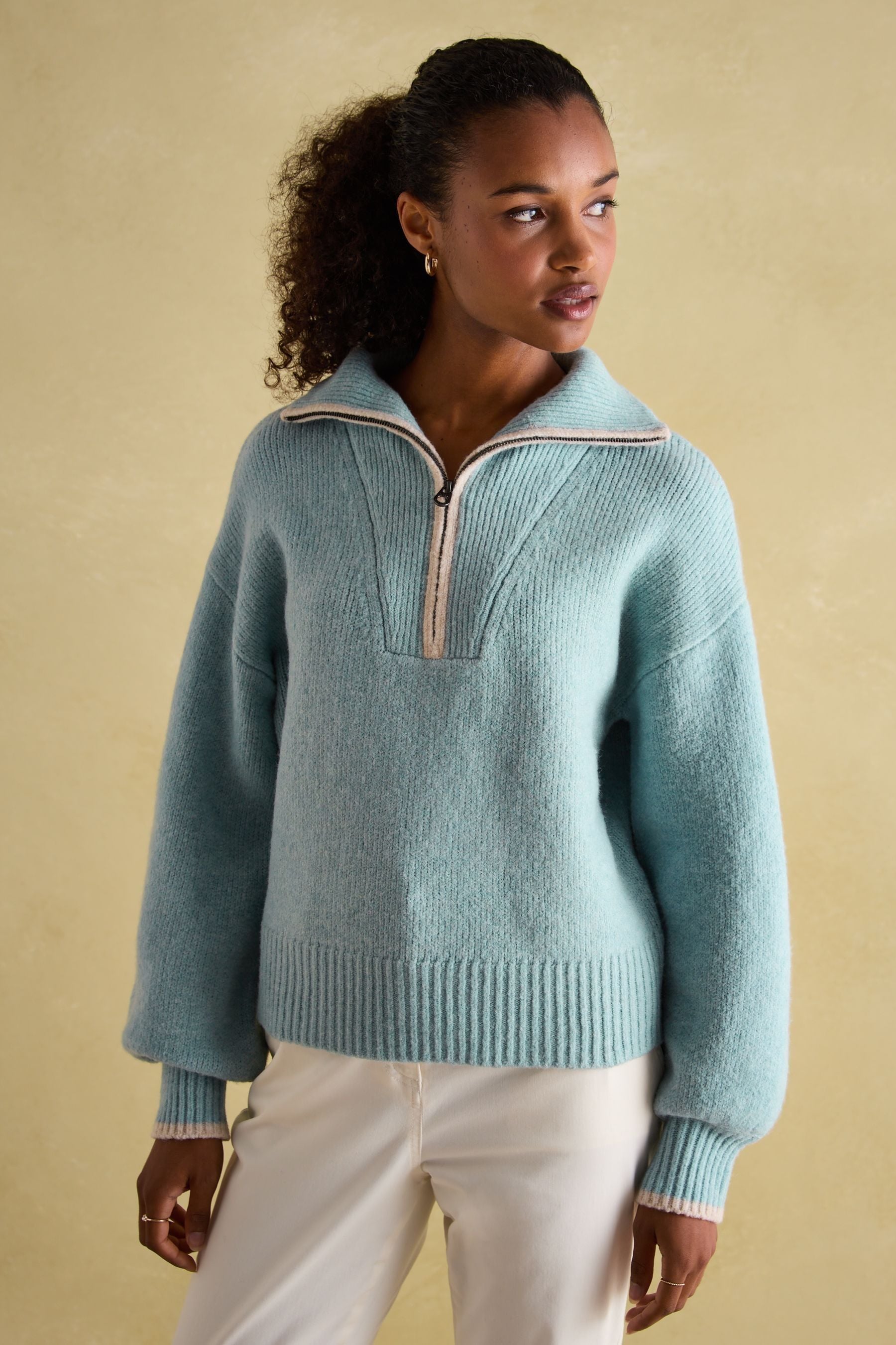 Quarter zip jumper womens deals