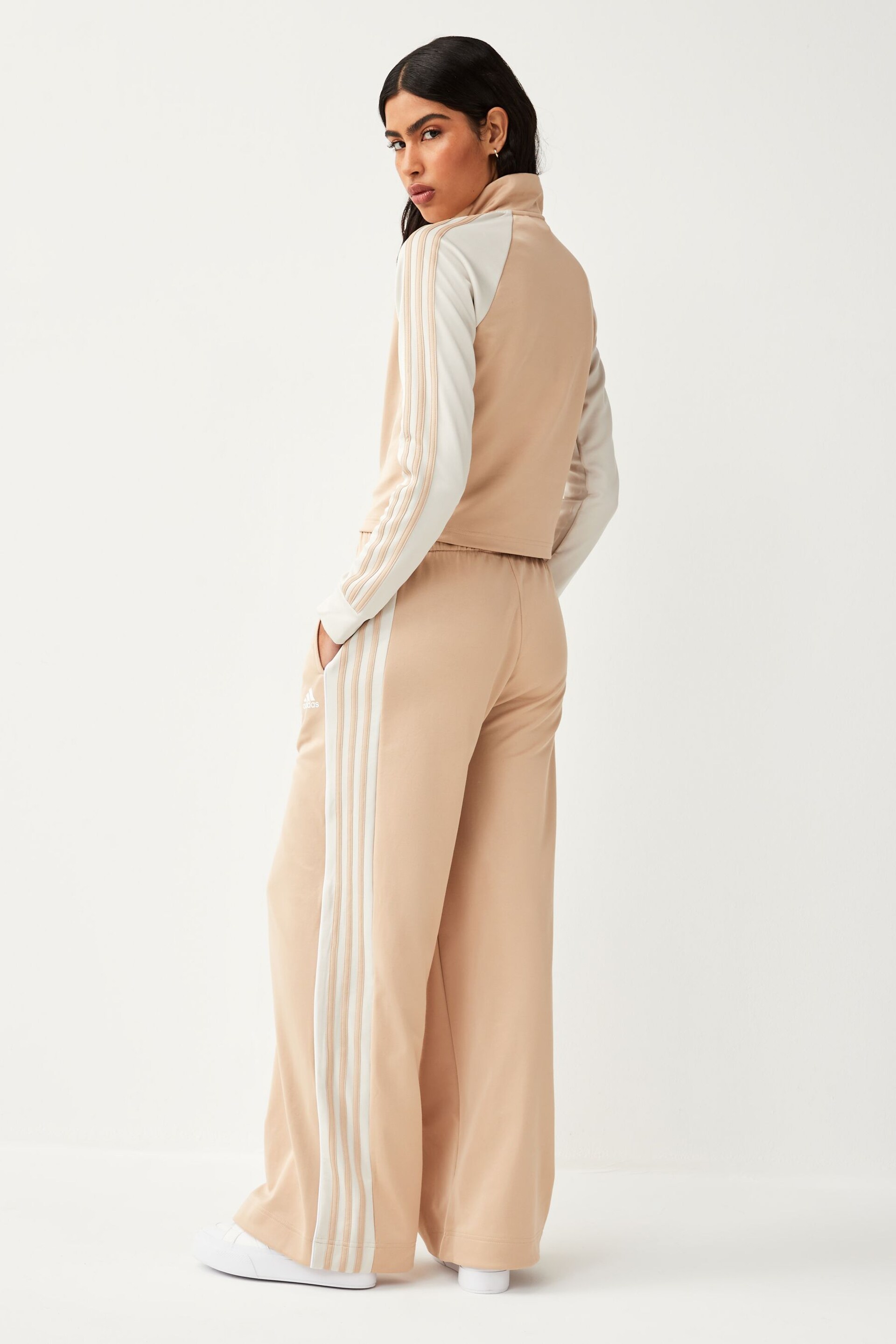 adidas Cream Sportswear Teamsport Tracksuit - Image 3 of 8