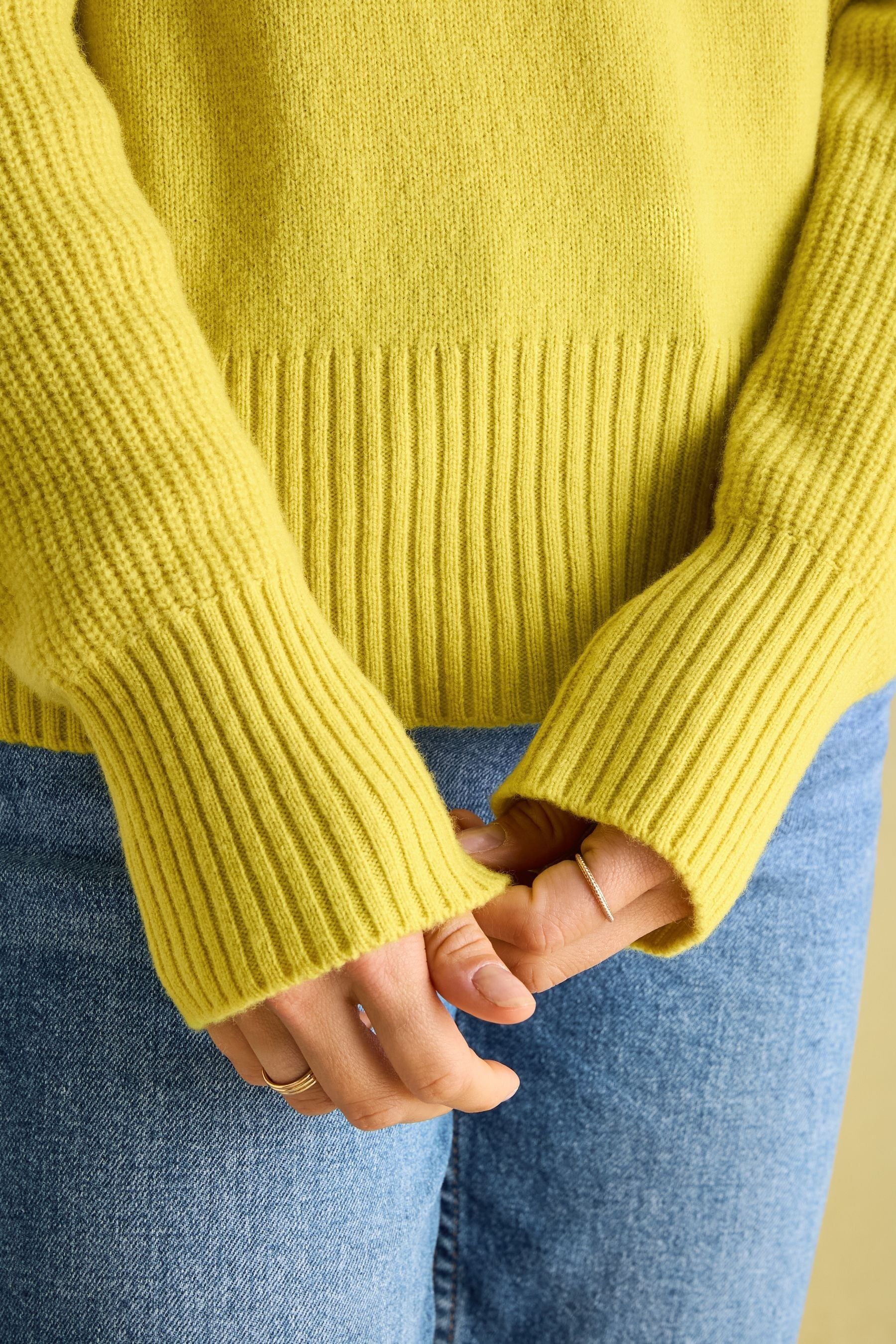 Joules yellow jumper shop