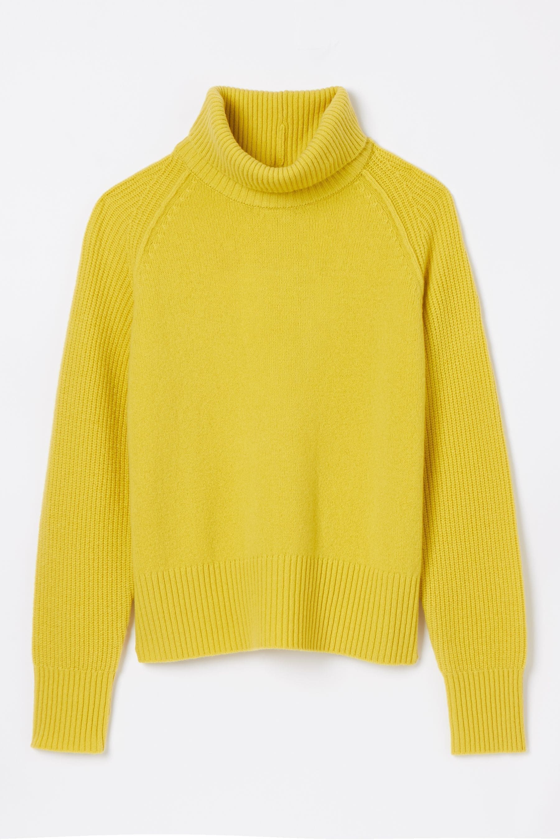 Yellow roll neck jumper new arrivals
