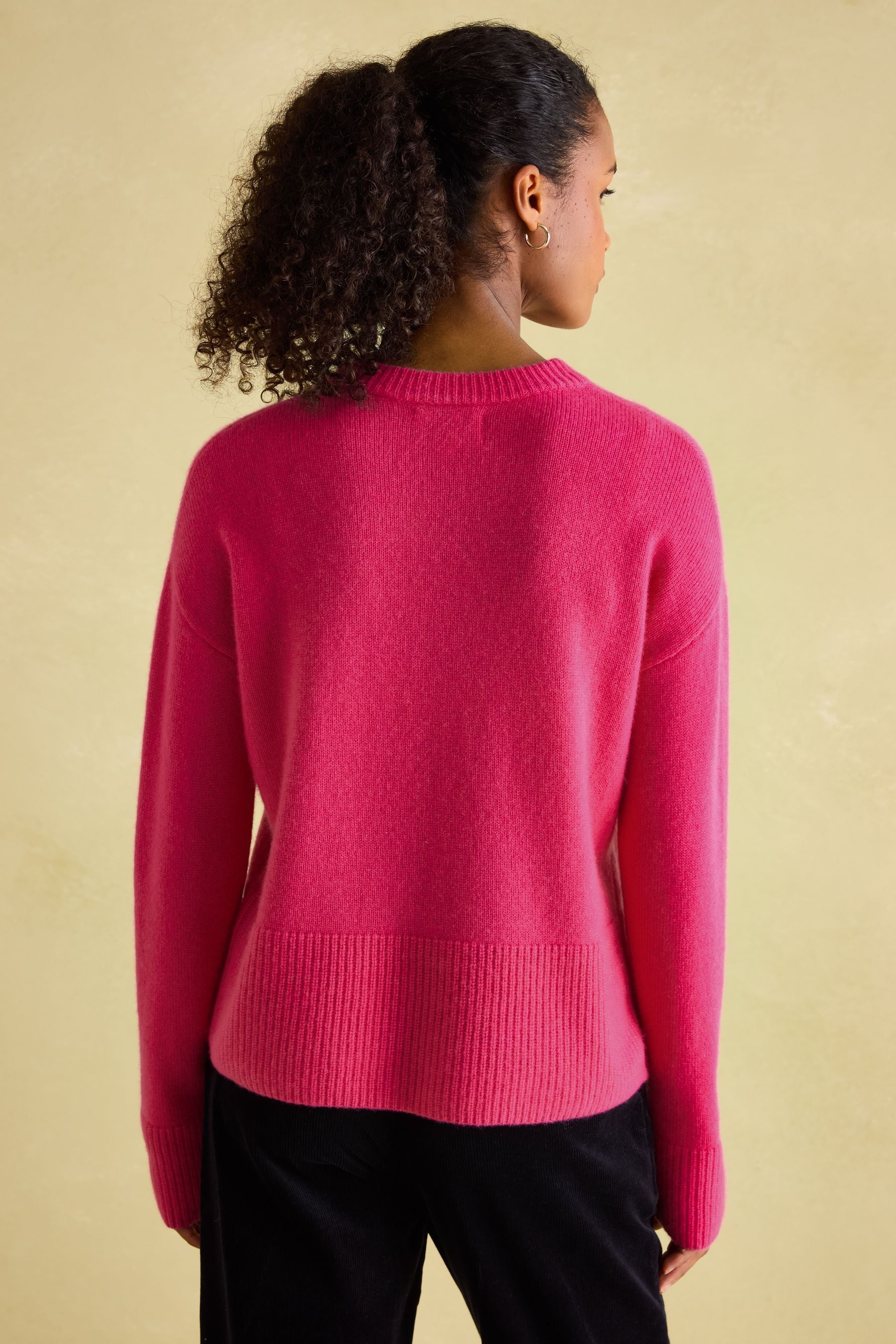 Joules Ivy Pink 100 Cashmere Jumper