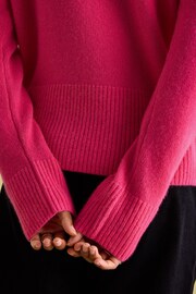 Joules Ivy Pink 100% Cashmere Jumper - Image 5 of 7