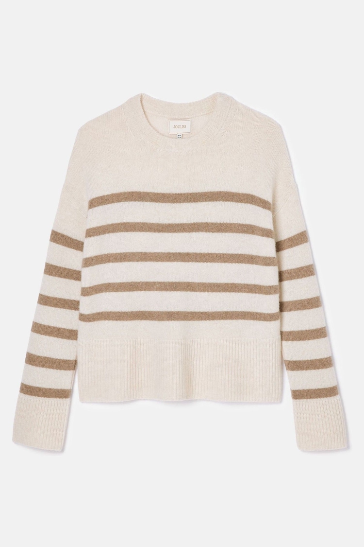 Joules Ivy Tan Brown 100% Cashmere Jumper - Image 7 of 7