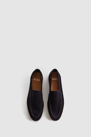 Reiss Navy Kason Suede Slip-On Loafers - Image 3 of 5