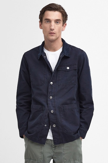 Barbour® Navy Grindle Overshirt