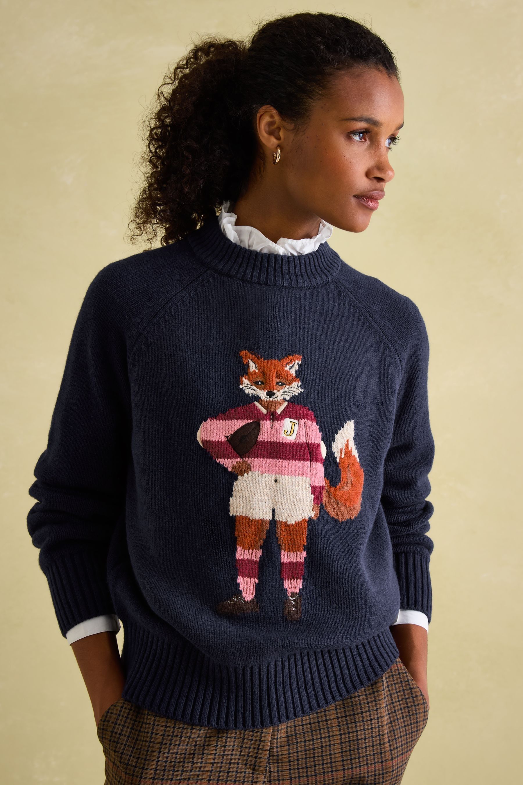Joules treetop intarsia jumper outlet