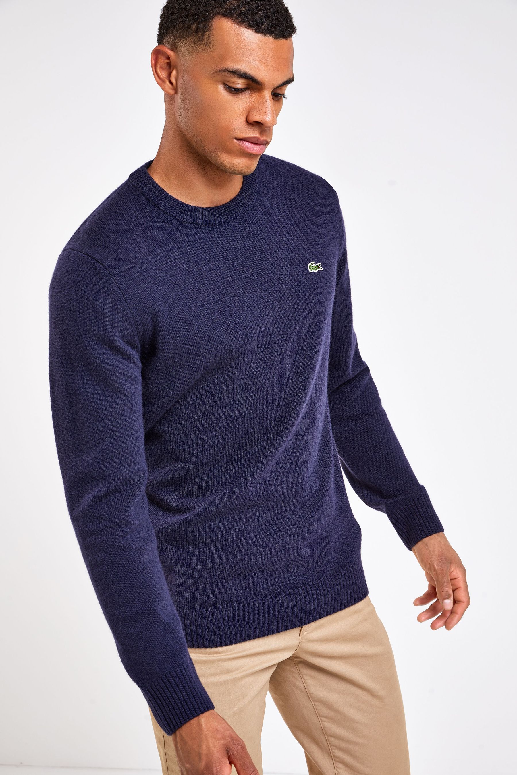 Buy Lacoste Lambswool Crew Neck Jumper from Next Luxembourg