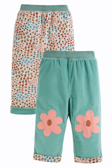 Frugi Green Tess Cord Reversible und Trousers