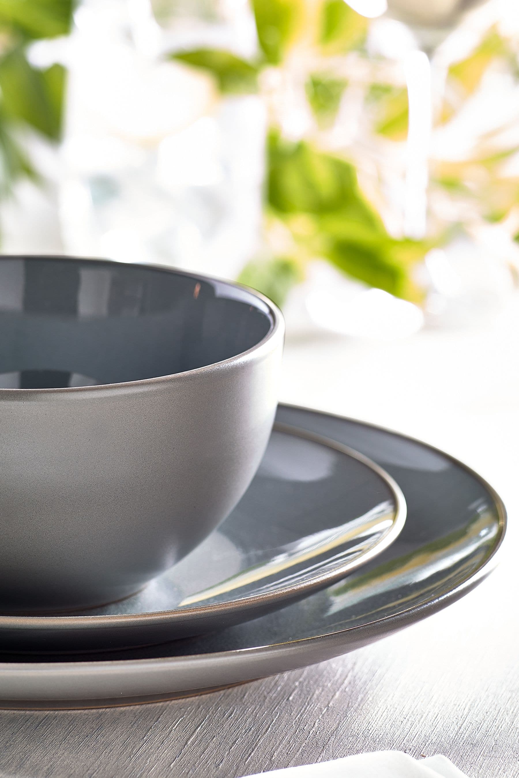 Reactive glaze deals dinner set