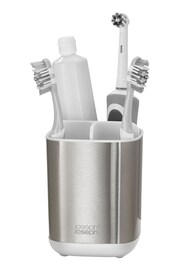 Joseph Joseph White EasyStore Steel Toothbrush Caddy - Image 2 of 4