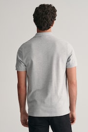 GANT Grey Regular Shield Polo Shirt - Image 2 of 5