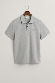 GANT Grey Regular Shield Polo Shirt - Image 5 of 5