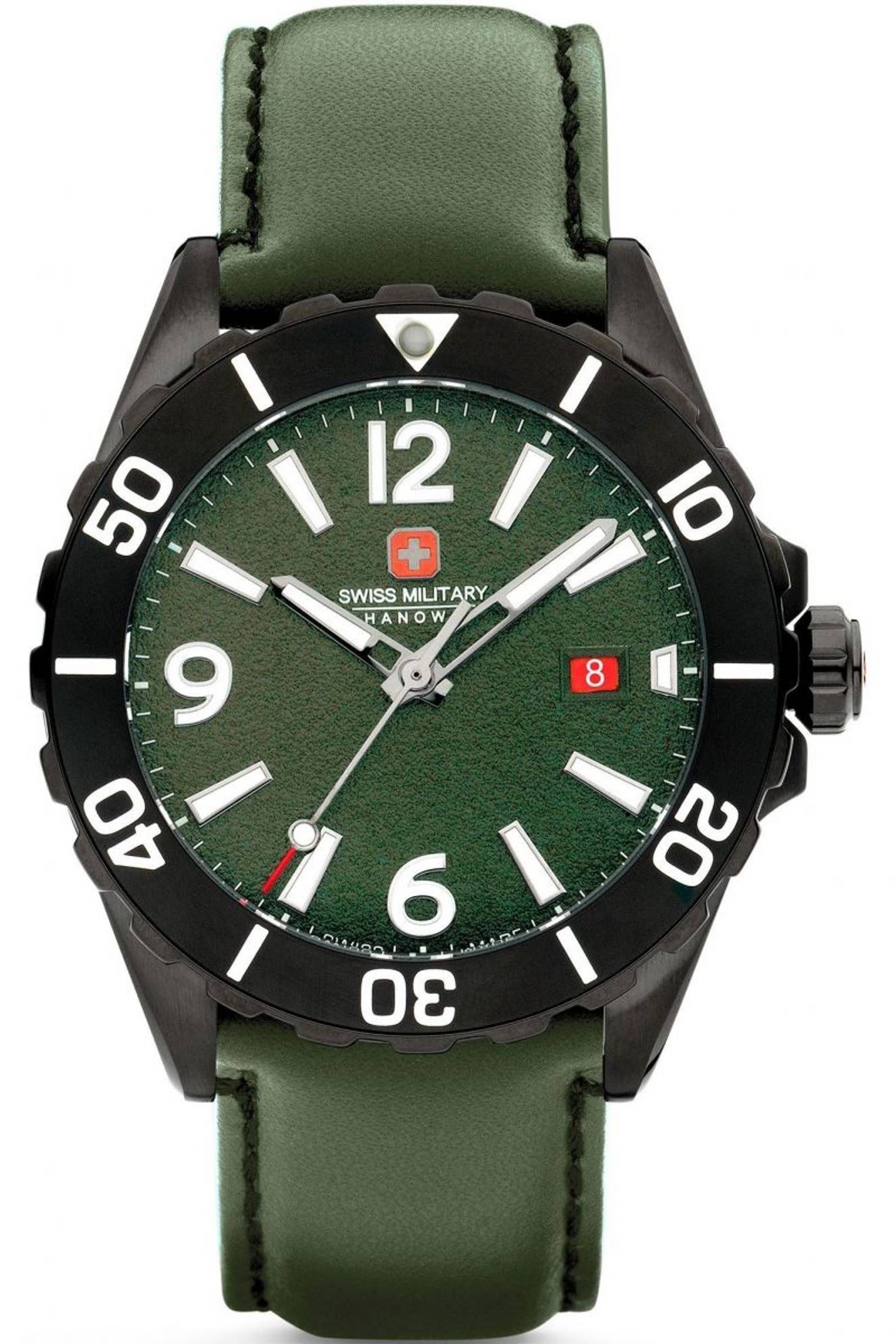 Buy Swiss Military Gents Hanowa Carbon Peak Black Watch from the Next UK online shop