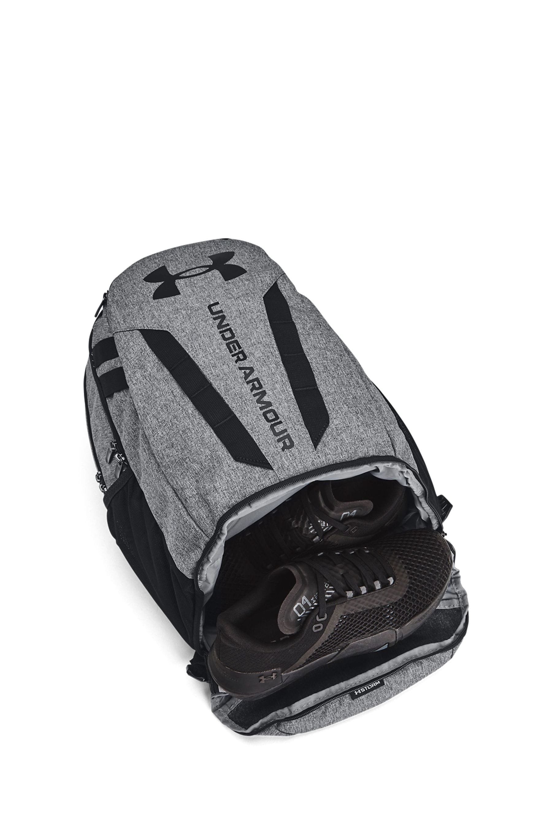Under armour deals hustle backpack grey