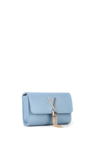 Valentino Bags Blue Divina tassel crossbody bag