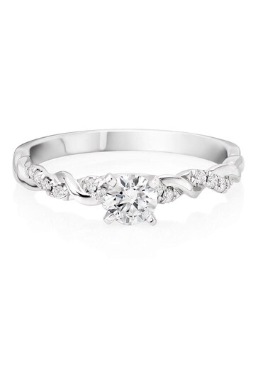 Beaverbrooks Entwine 18ct Diamond Solitaire Ring