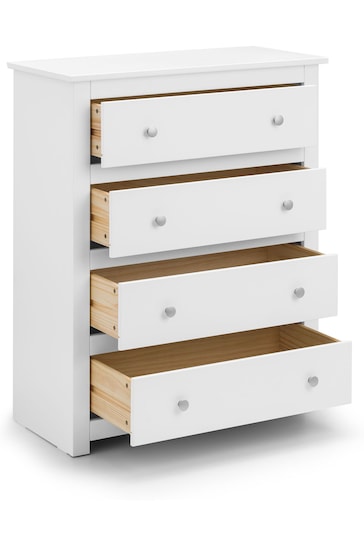 Julian Bowen Surf White Radley 4 Drawer Chest