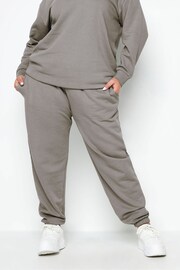 Yours Curve Light Grey Joggers - Image 1 of 4