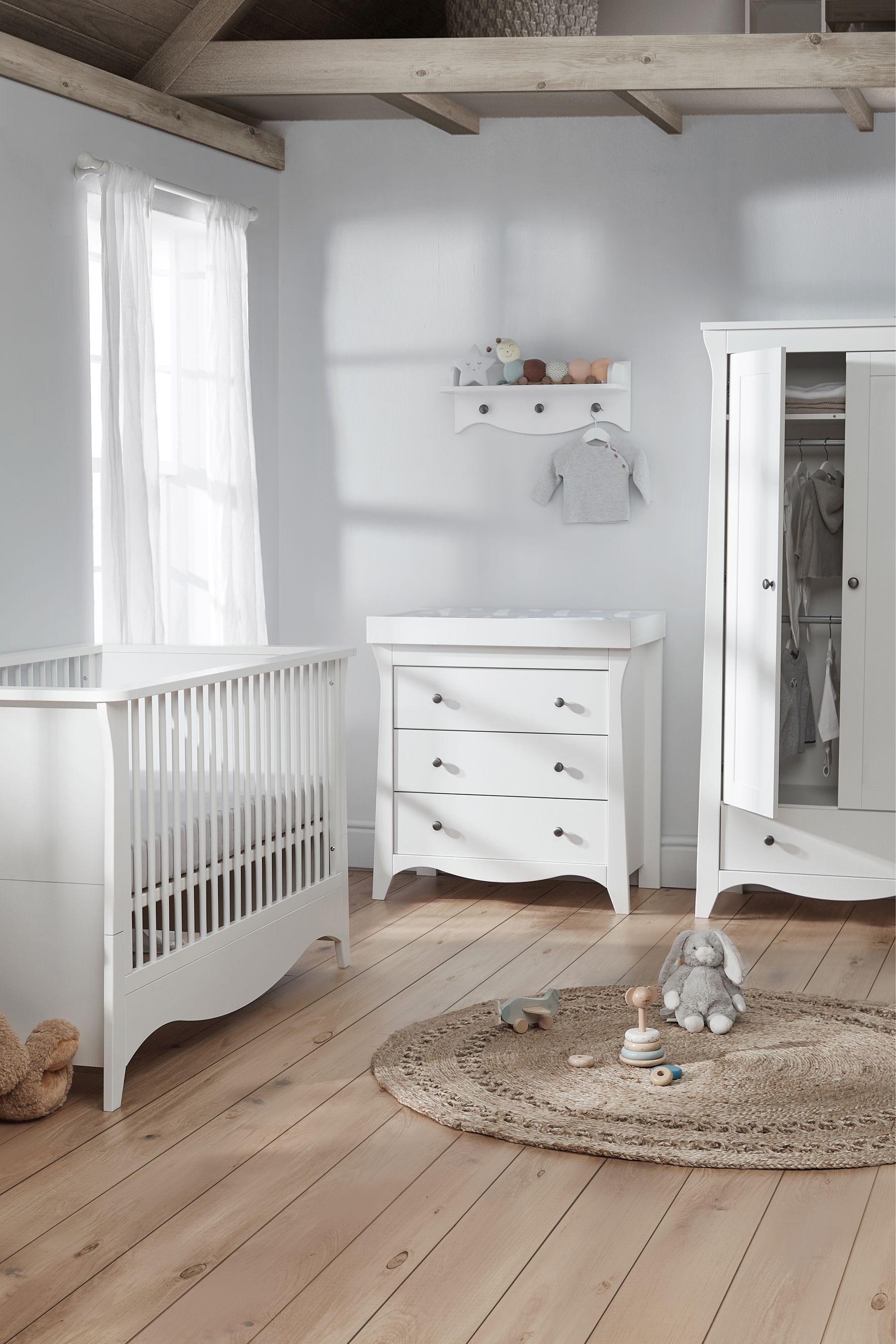 Buy Cuddleco White Clara 3 Piece Nursery Furniture Set from the Next UK online shop