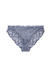 Silver Blue High Leg Comfort Lace Knickers - Image 6 of 6