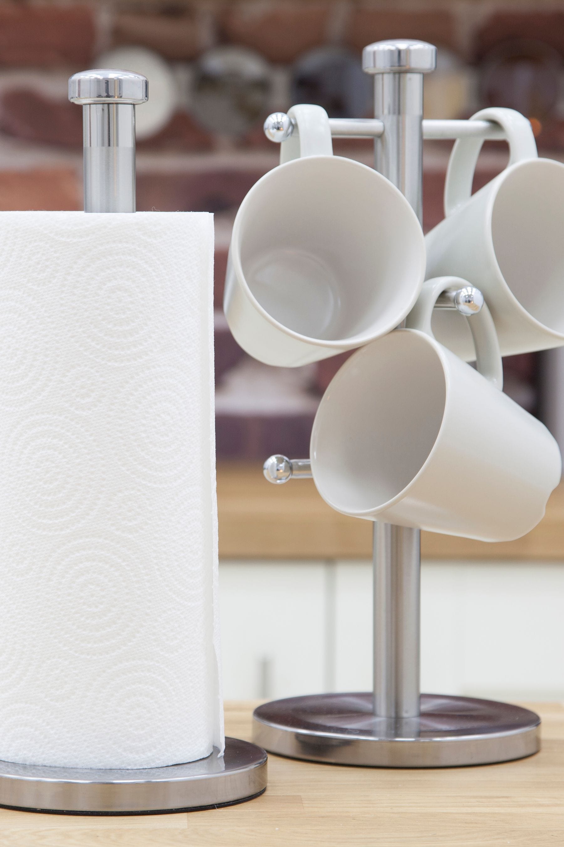 Buy Morphy Richards Silver Mug Tree And Towel Holder Set from the Next UK online shop