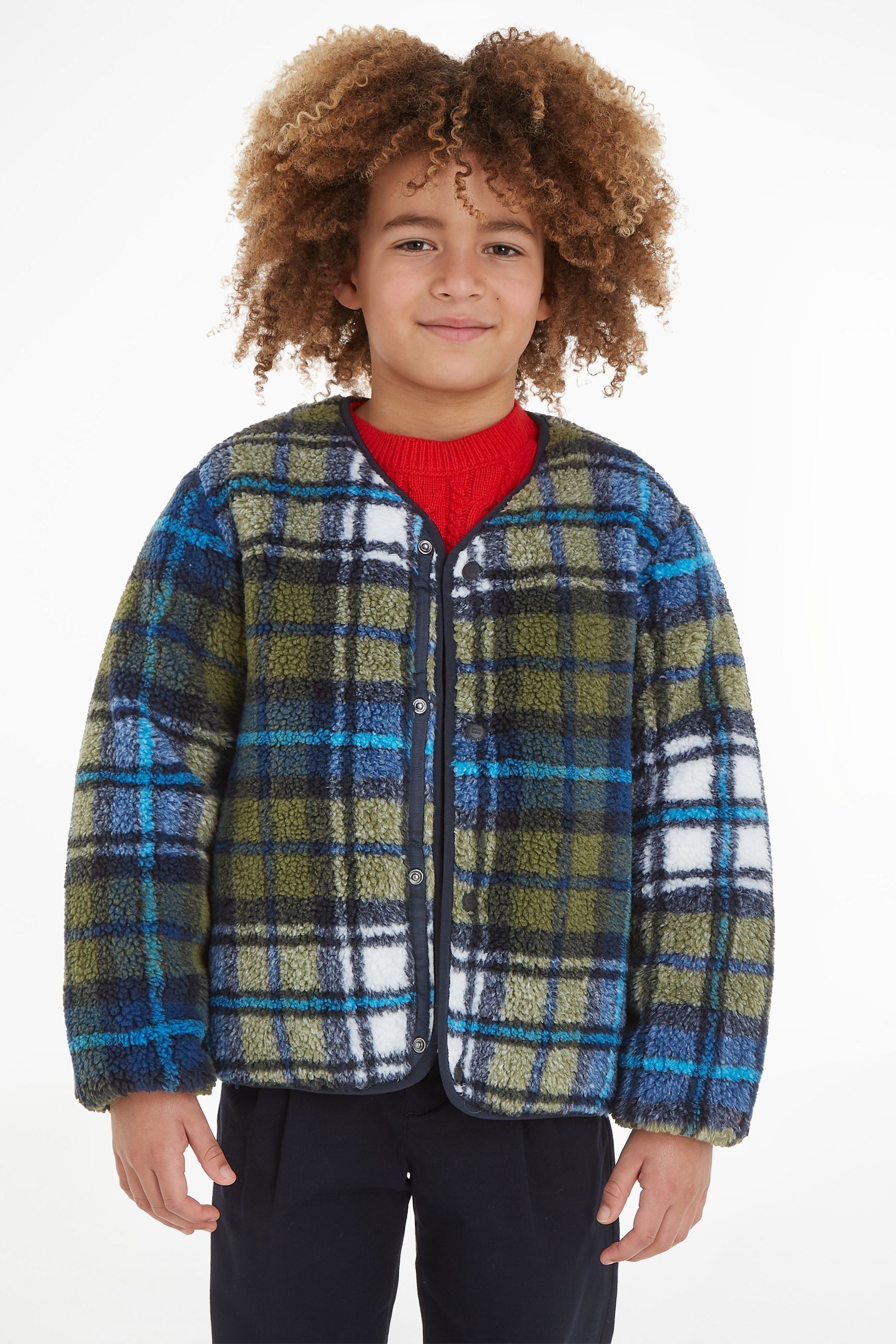 Tommy hilfiger tartan jacket discount