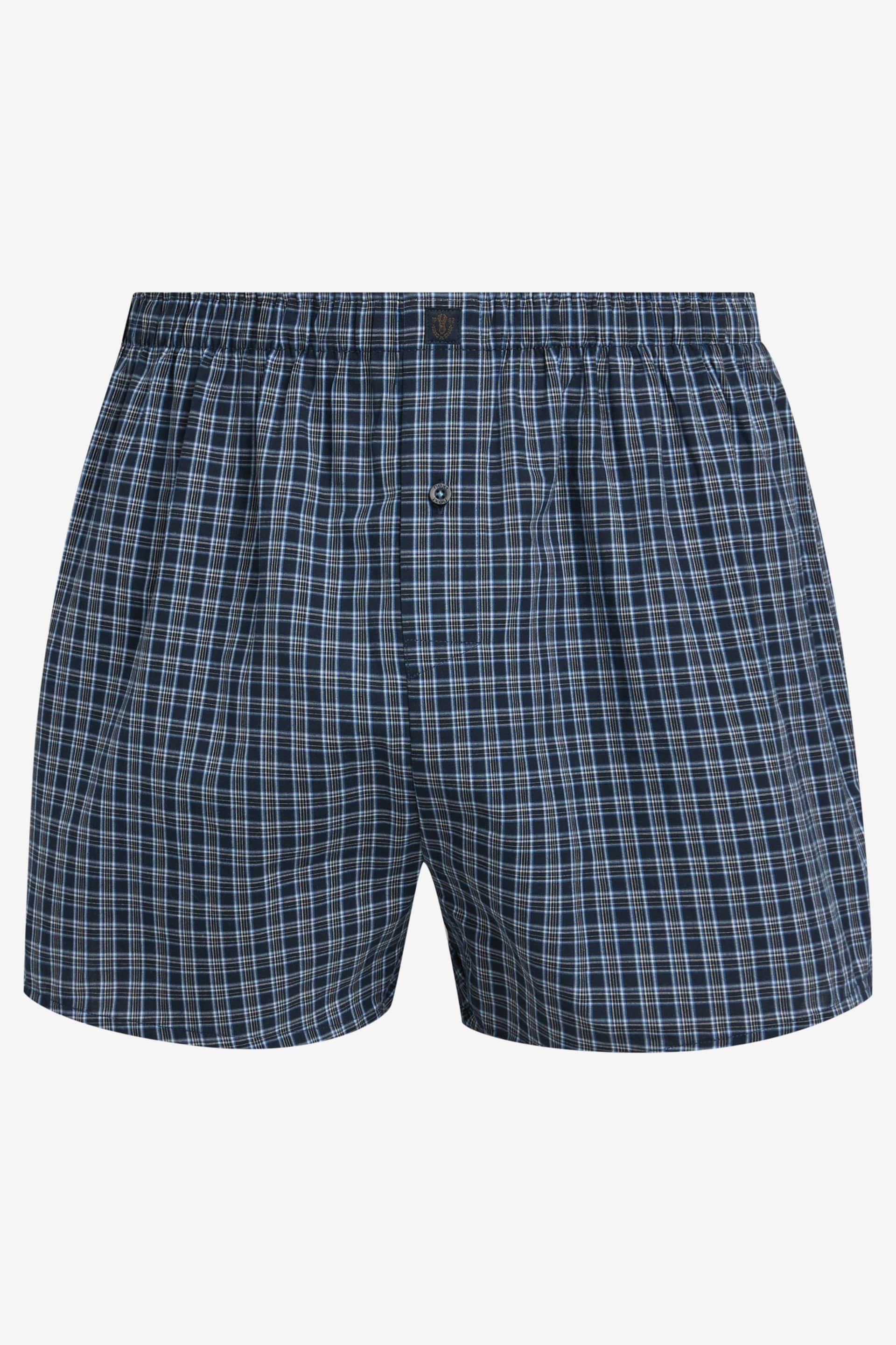 Navy 8 pack Woven Pure Cotton Boxers - Image 3 of 7