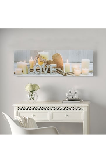 Art For The Home Natural Love LED Wall Art