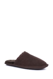 Jones Bootmaker Men's Sheepskin Lined Mule Slippers - Image 3 of 7